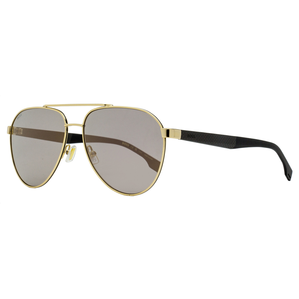 Boss Carbon Fiber Pilot Sunglasses B1485S RHLWM Gold/Black 60mm